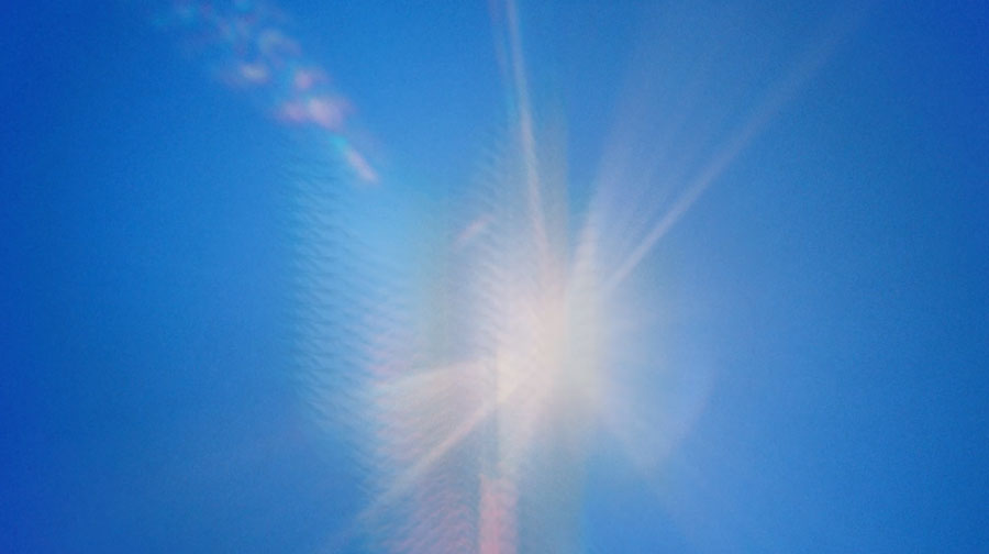 Ray of light still from animation Tall Grass